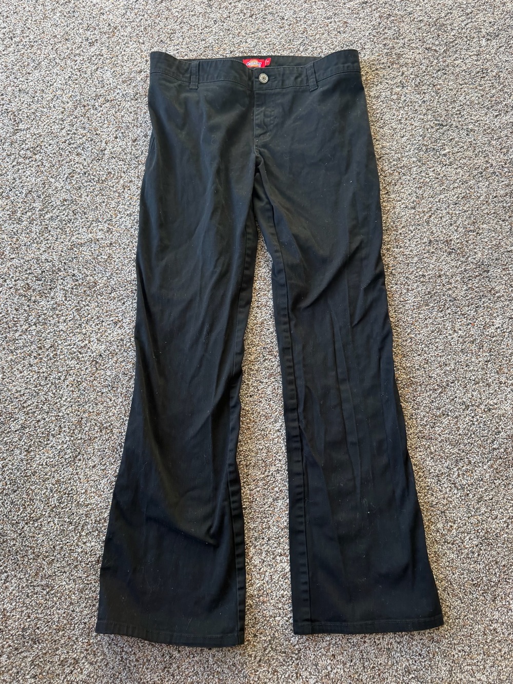 Dickies Women's Size 9 Black Y2K Low Rise Bootcut Flare Skater Pants